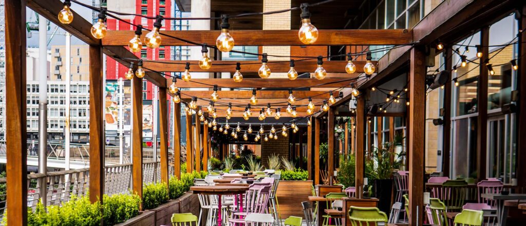 String Lighting for Restaurants